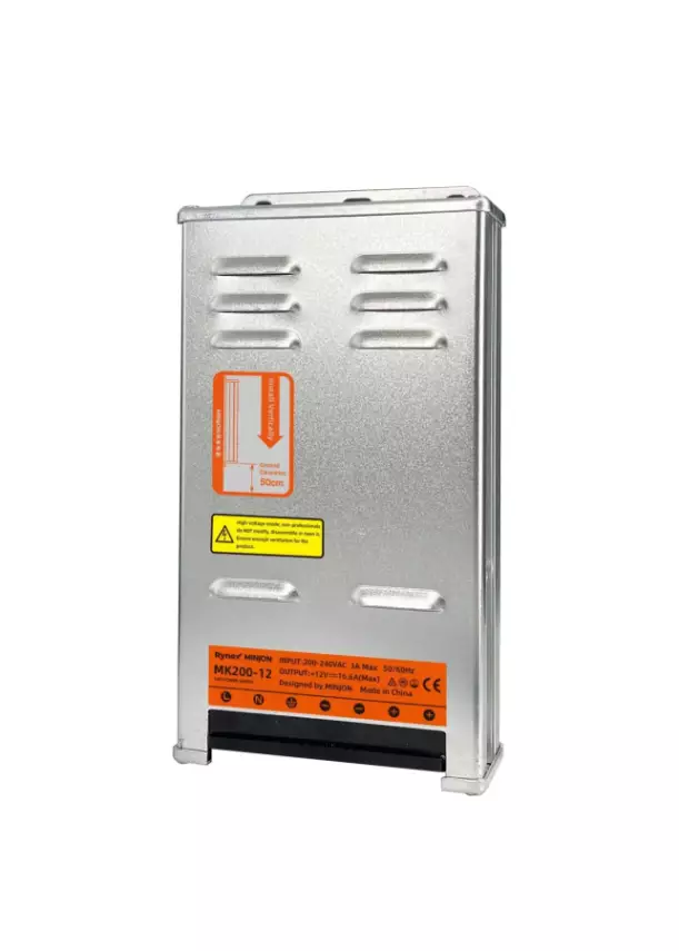 12V 16.6A Slim Trafo (200W) Rainproof I MK200-12 - 1