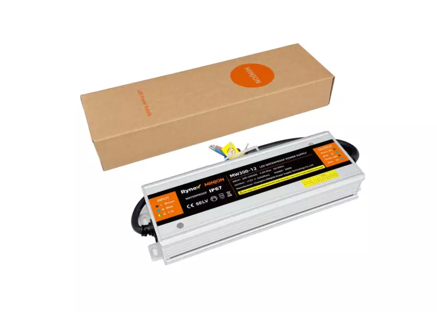 12V 25A Su Geçirmez (IP67) Dış Mekan Trafo (300W) | MW300-12 - 4