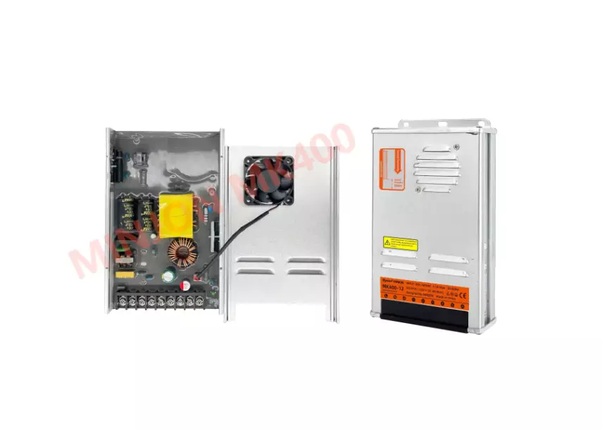 12V 33.3A Slim Trafo (400W) Rainproof I MK400-12 - 3