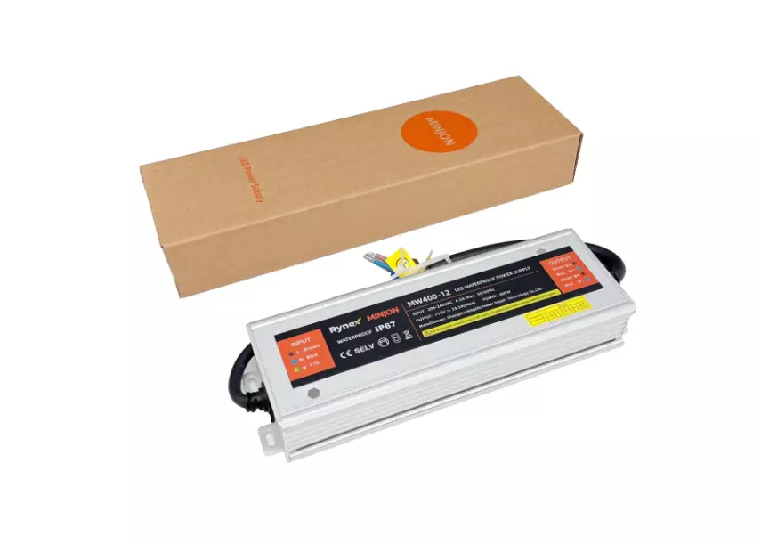 12V 33.3A Su Geçirmez (IP67) Dış Mekan Trafo (400W) | MW400-12 - 4