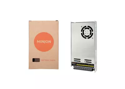 12V 16.7A Fanlı Slim Trafo (400W) | MR400-12 - 7