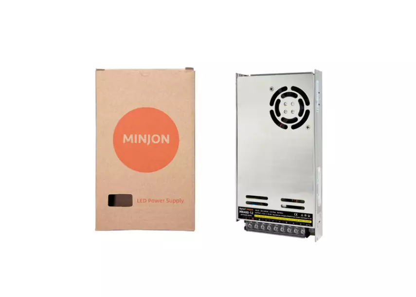 12V 16.7A Fanlı Slim Trafo (400W) | MR400-12 - 7