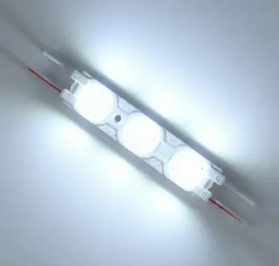3'lü Kristal Mercek Modül LED 1.5W - 10.000K Soğuk Beyaz - 3
