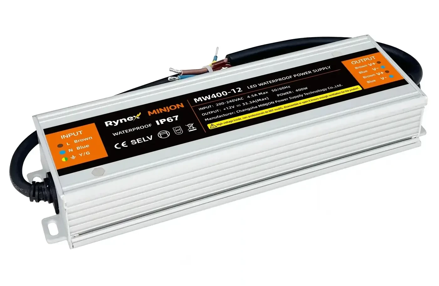 12V 33.3A Su Geçirmez (IP67)