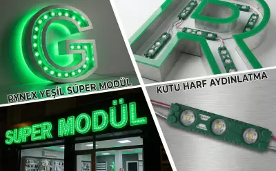 3'lü Süper Modül LED 1.2W - Yeşil ( Green ) - 4