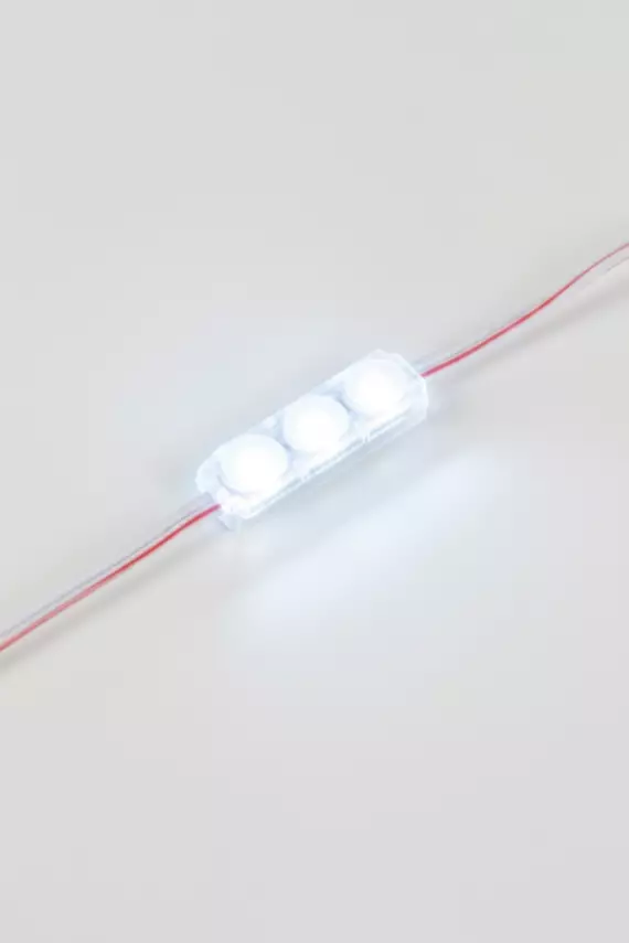Süper Mini 3'lü Mini LED Modül 0.48W - 10.000K Soğuk Beyaz - 2